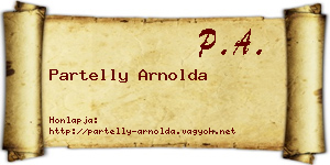 Partelly Arnolda névjegykártya